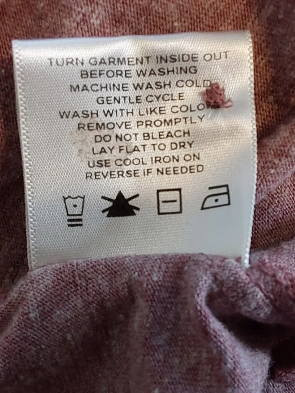 Threads 4 Thought Men's Heather Mauve Polo Shirt XL Organic Cotton Blend